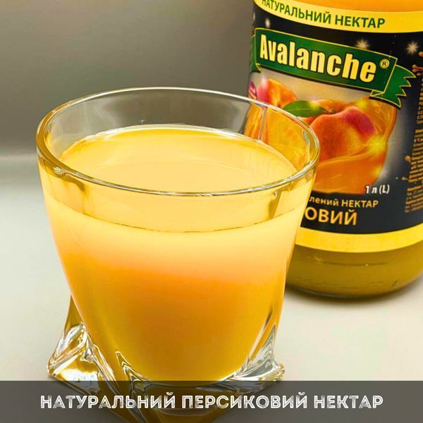 Фруктовий нектар персиковий (упаковка 8 шт) Avalanche 1 л х 8 шт (J-A-peach-1L-pack8) J-A-peach-1L-pack8 фото