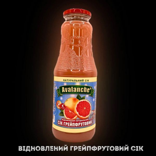 Сок грейпфрутовый (упаковка 8 шт) натуральный восстановленный Avalanche 1 л (J-A-grapefruit-1L-pack8) J-A-grapefruit-1L-pack8 фото