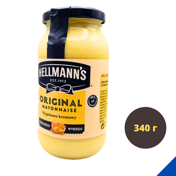Майонез кремовий Хеллманс оригінальний Hellmanns Original 340 г (IT-May-340) IT-May-340 фото