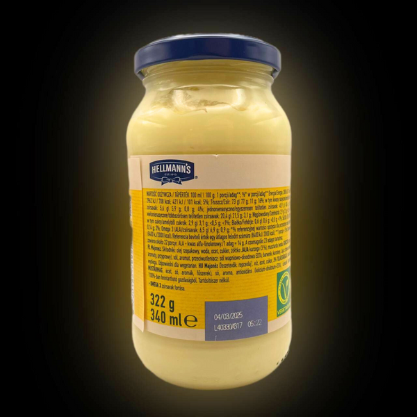 Майонез кремовый Хеллманс оригинальный Hellmanns Original 340 г (IT-May-340) IT-May-340 фото