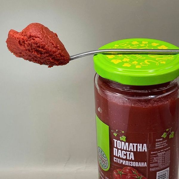 Томатная паста 25% без консервантов 400 г, натуральная, в стеклянной банке С бабушкиной грядки (P-Tom-Evrika-400) P-Tom-Evrika-400 фото