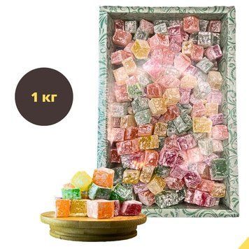 Рахат-лукум кубик ASAL Микс мини 1 кг &ndash; фруктовый, натуральный, без ГМО (Luk-cub-mini-As-1000) Luk-cub-mini-As-1000 фото