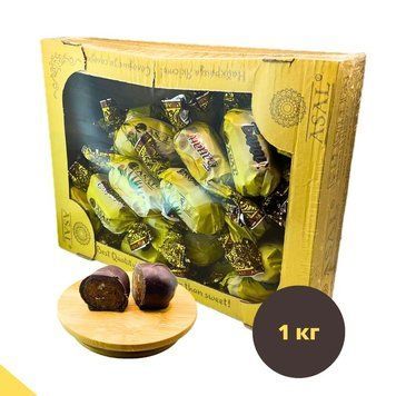 Цукерки Банан в глазурі з волоським горіхом в коробці 1 кг Асал (Asal-candies-Banana) Asal-candies-Banana фото