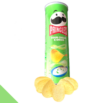 Чипсы Pringles Sour cream and onion Сметана-лук 165 г Принглс (PSCO-1) PSCO-1 фото