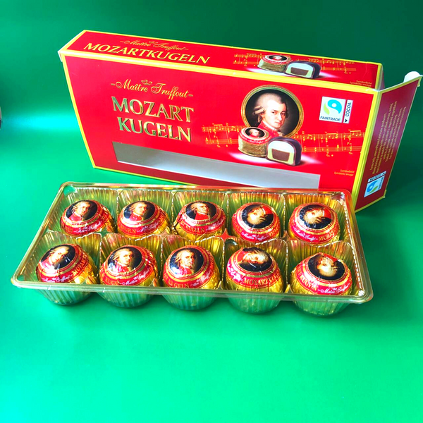 Шоколадные конфеты с марципаном Mozart Kugeln 200 г Maitre Truffout (Moz-200) Moz-200 фото