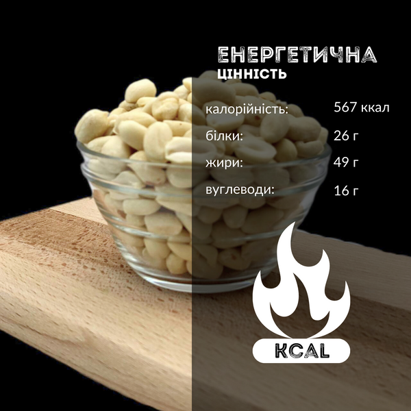 Арахіс сирий очищений горіх без солі 500 г Peanut Clear (Pea-Clear-R-500) Pea-Clear-R-500 фото