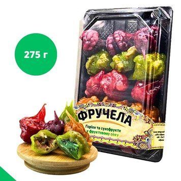 Чурчхела натуральна асорті у фруктовому соку з орехами (фручела) - корисні солодощі без цукру Asal (As-Church-275) As-Church-275 фото