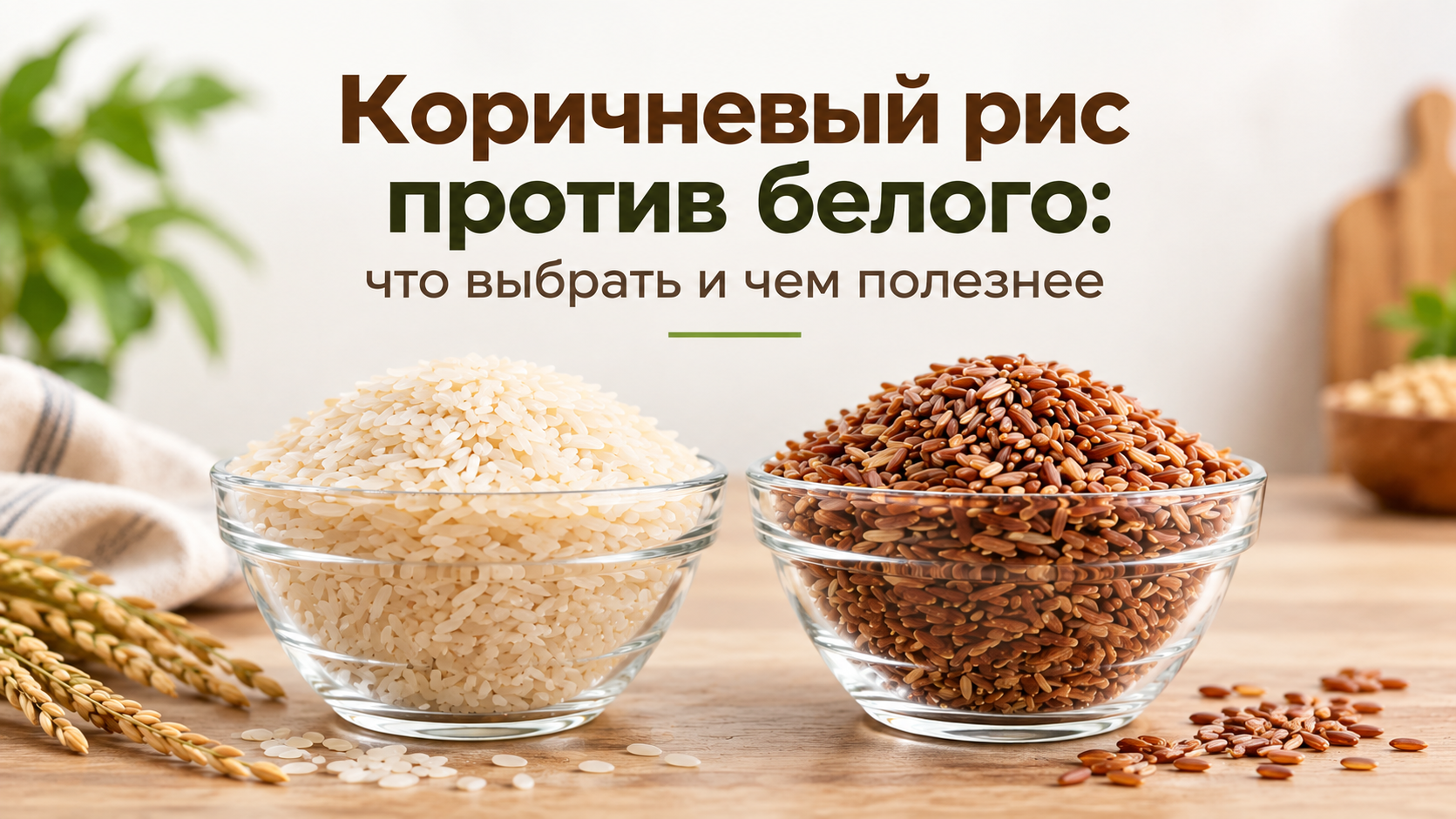 бурый рис и басмати