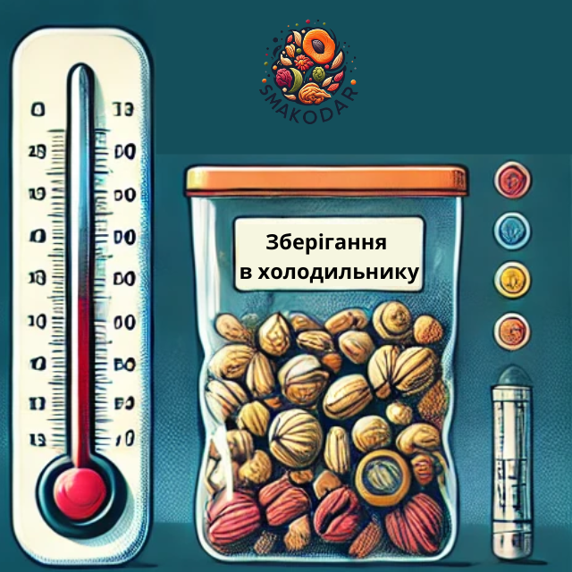 зберігання горіхів та сухофруктів