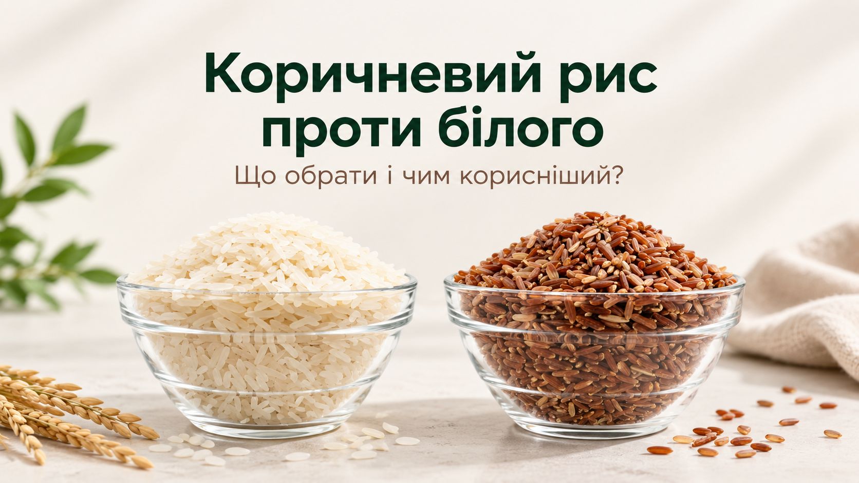 рис басматі і бурий рис